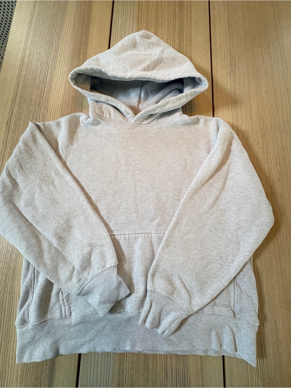 Aritzia Light Gray Pullover Hoodie